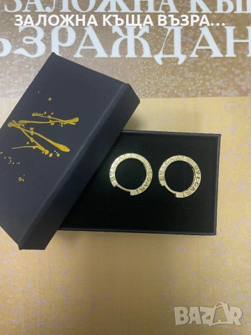 Златни Обеци - 14 Карата, снимка 3 - Обеци - 52833450