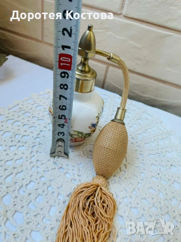 AYNSLEY красиво шише за парфюм от Англия от фин костен порцелан , снимка 4 - Антикварни и старинни предмети - 53881760