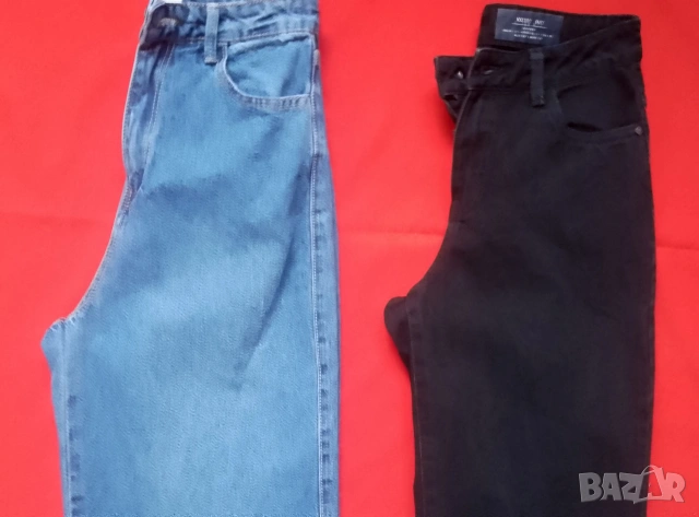 дънки  с широки крачоли , снимка 2 - Дънки - 52126931