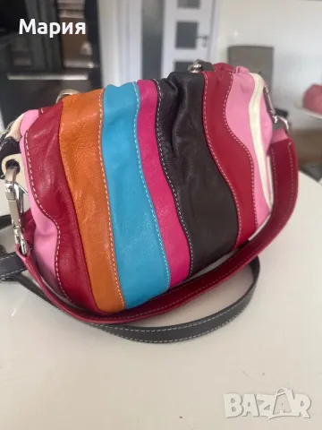 Малка многоцветна чанта Прада/Prada от естествена кожа.  , снимка 4 - Чанти - 49906073