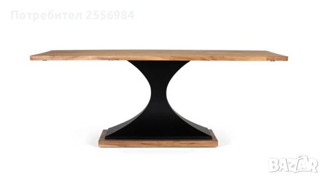 Трапезна маса 200/100 масивно дърво, снимка 1
