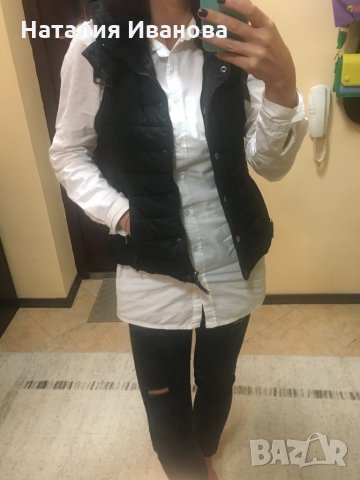 Топъл елек в тъмно кафяво, снимка 8 - Елеци - 30603330