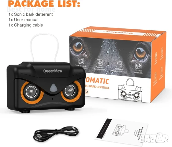Bubbacare устройство против лай за кучета, обхват 15 м,  3 режима на ултразвуков антилай , снимка 8 - За кучета - 50641586