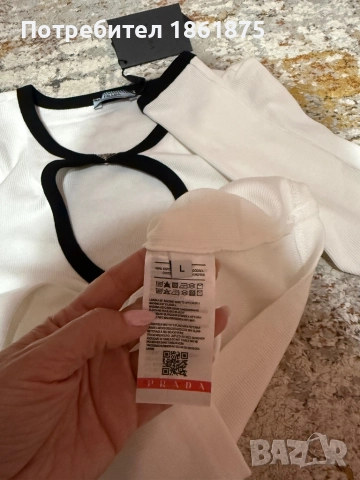 Дамска блуза PRADA, снимка 6 - Блузи с дълъг ръкав и пуловери - 52203805