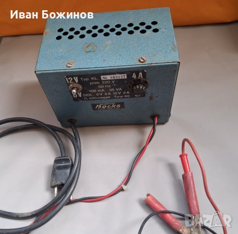 Немско зарядно за акумулатори. На 12V и 6V., снимка 3 - Аксесоари и консумативи - 54181346