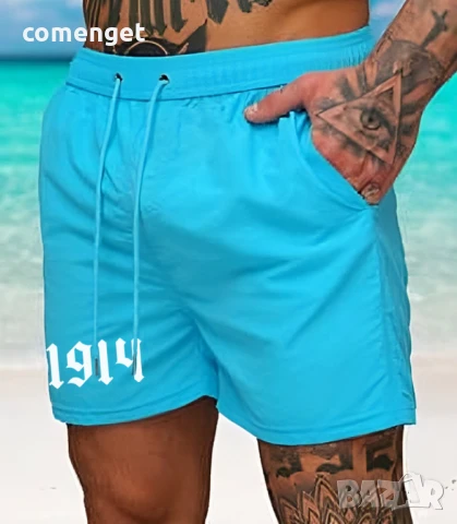 ЛЯТО 2025! Мъжки бански / плувни шорти Левски 1914. Поръчай на отбор по ИЗБОР!, снимка 3 - Бански - 50645032