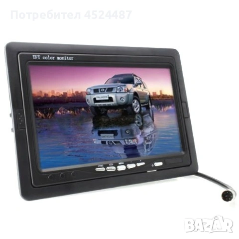 Монитор за кола с 7 инча LCD дисплей, HD 800 x 480 p и 2 AV изхода PK LCD2, снимка 7 - Аксесоари и консумативи - 53951826
