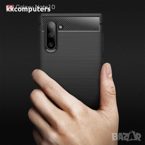 Samsung Galaxy Note 10/ Note10 Удароустойчив Carbon Fiber Калъф и Протектор, снимка 10 - Калъфи, кейсове - 50664489