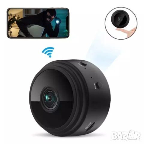 WiFi Full HD мини скрита камера с нощно виждане, за кола, автомобил