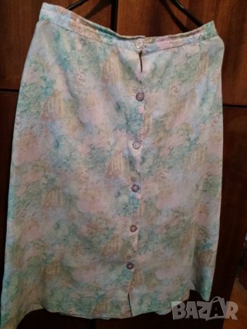 Дамска лятна пола с копчета отпред, снимка 1