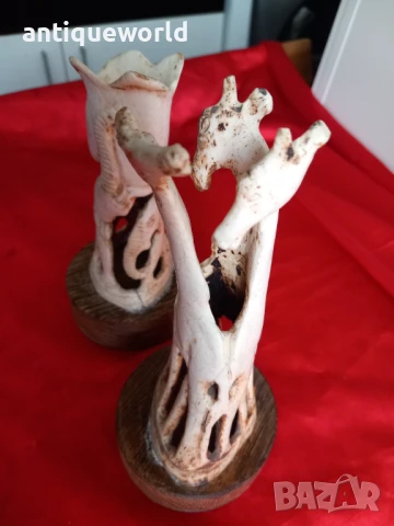 Статуетки СЛОНОВА Кост , Слончета и Жирафи, снимка 6 - Антикварни и старинни предмети - 51136700