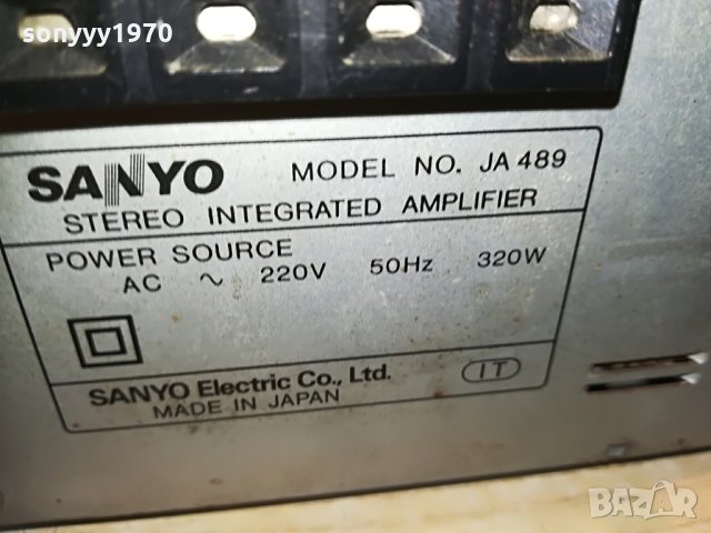 sanyo ja-489 stereo amplifier-japan-внос france, снимка 15 - Ресийвъри, усилватели, смесителни пултове - 29676803