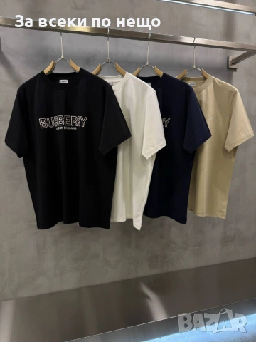 Burberry Мъжка Черна Тениска👕Мъжка Блуза С Къс Ръкав В Черен Цвят Код Mens P.247, снимка 3 - Тениски - 53922547