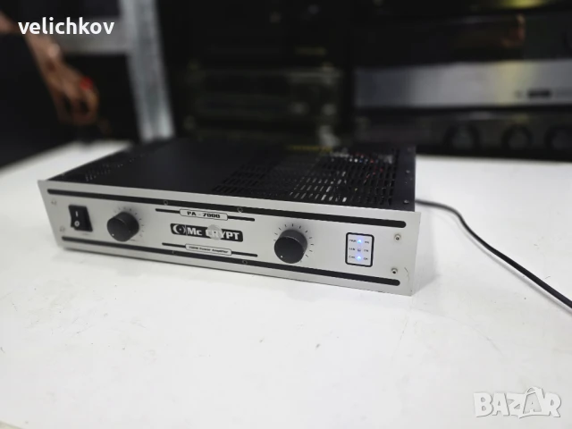 🔊 MC Crypt PA-7000 – евтин звяр за 120 лв!, снимка 3 - Ресийвъри, усилватели, смесителни пултове - 50845475