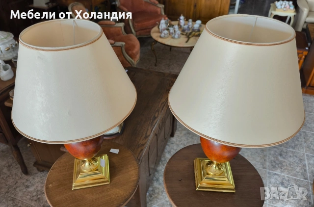 Двойка настолни лампи, снимка 9 - Настолни лампи - 53073946