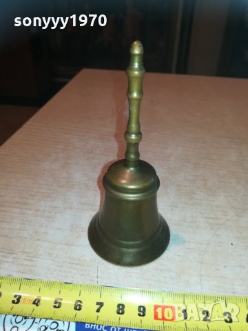 мед/месингова камбанка-масивна-внос франция, снимка 15 - Антикварни и старинни предмети - 30204101