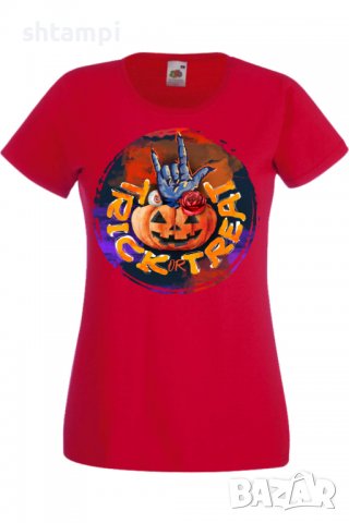 Дамска тениска Halloween 04,Halloween,Хелоуин,Празник,Забавление,Изненада,Обичаи,, снимка 3 - Тениски - 38144960