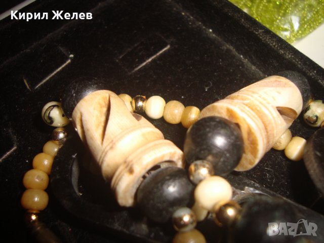 ТУАРЕГСКА ОГЪРЛИЦА от РОГ и КЕХЛИБАР ФАТУРАН РЪЧНА МАЙСТОРСКА СТАРА ИЗРАБОТКА ЕТНО - УКРАШЕНИЕ 16622, снимка 12 - Антикварни и старинни предмети - 31450853