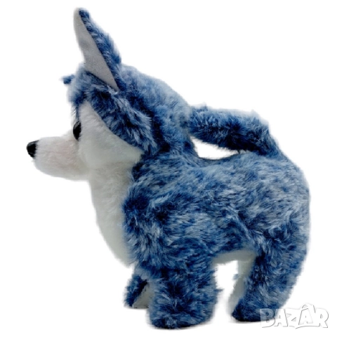 Играчка куче Хъски на батерии - ходи, лае и скача , снимка 3 - Плюшени играчки - 52320850