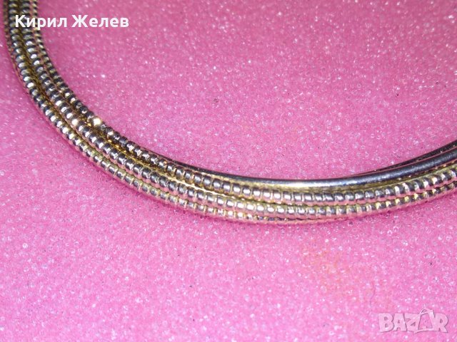 КРАСИВА ПОСРЕБРЕНА ГРИВНА от БЛАГОРОДНА НЕРЪЖДАЕМА СТОМАНА с ПЕЧАТ 925 Тип ТОРКВА 43245, снимка 7 - Гривни - 44394523