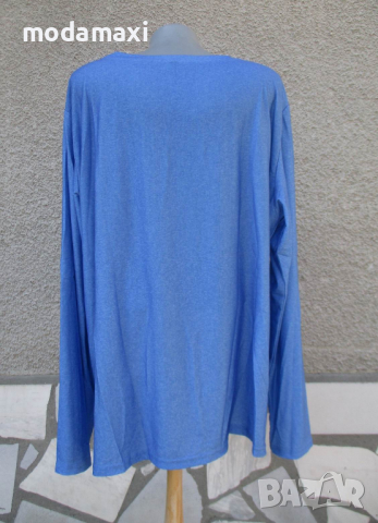 4XL Нова блуза с джуджета в синьо , снимка 5 - Блузи с дълъг ръкав и пуловери - 44915174