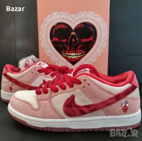 Нови Оригинални Дамски Обувки Nike Dunk Low SB Strange Love Размер 40 Номер Маратонки Кецове Розови , снимка 1