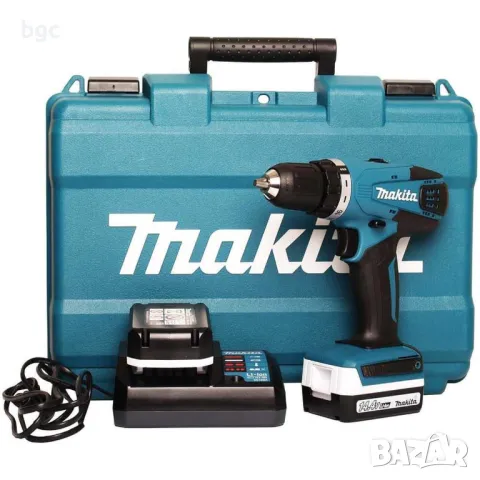 НОВ Акумулаторна бормашина/винтоверт Makita CXT , 14.4 V, 2.0Ah, 30/15 Nm, 1400 об./мин, 2 