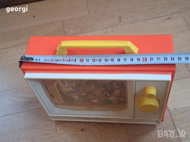 ретро английска детска музикална играчка телевизор Fisher price , снимка 10 - Антикварни и старинни предмети - 52098317