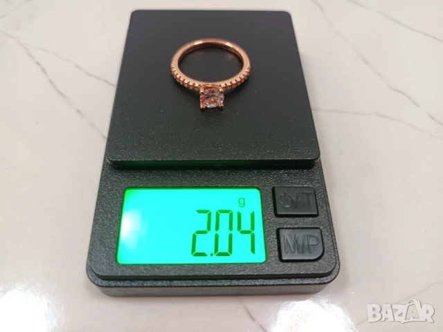 Златен пръстен,годежен пръстен,позлатен пръстен,кутийка за пръстен,кутия, снимка 3 - Пръстени - 53332744