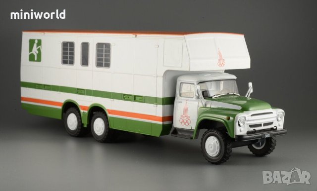 КАВЗ 5982 фургон за превоз на коне на шаси ЗиЛ 133Г1 1979 по случай Олимпиадата Москва 1980, снимка 2 - Колекции - 42789240