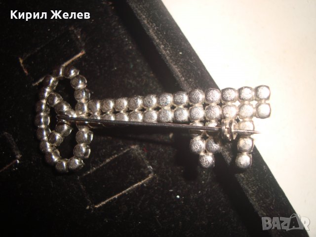 БРОШКА - КЛЮЧЕ с БОХЕМСКИ КРИСТАЛИ 13895, снимка 6 - Други - 31283239