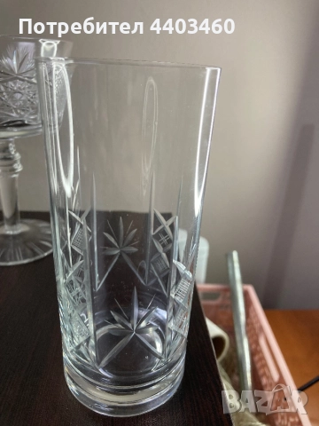 Кристални чаши Ръчна изработка (вино, вода, ликьор, шампанско), снимка 9 - Други ценни предмети - 52884302