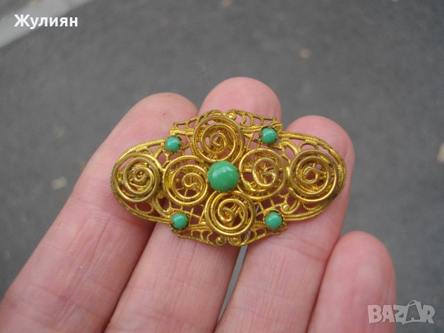 СТАРА БРОШКА, снимка 3 - Антикварни и старинни предмети - 42124798