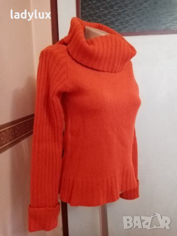 TexTon, Вълнена Блуза с Голяма Шал Яка, Размер S. Код 1493, снимка 4 - Блузи с дълъг ръкав и пуловери - 35527222