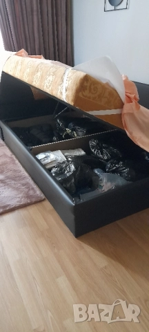 Нова спалня тапицирана с повдигащ механизъм, снимка 6 - Спални и легла - 51960210