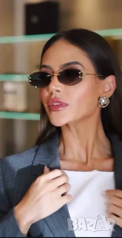 очила с черен обикновен калъф и ув защита cartier, снимка 6 - Слънчеви и диоптрични очила - 51410389