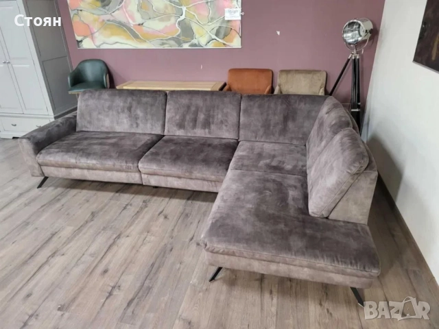 ПРОМОЦИЯ!!! Кафяв ъглов диван от плат LS701521, снимка 8 - Дивани и мека мебел - 52837751