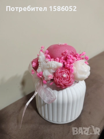 Букет от соеви свещи, снимка 5 - Други - 53156064