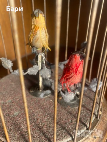 Много рядка механична играчка Птици в клетка, снимка 8 - Антикварни и старинни предмети - 39117184