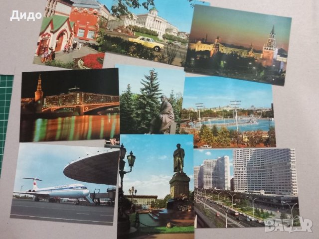 Аерофлот Лот 16 бр. Картички Москва , снимка 2 - Колекции - 42318592