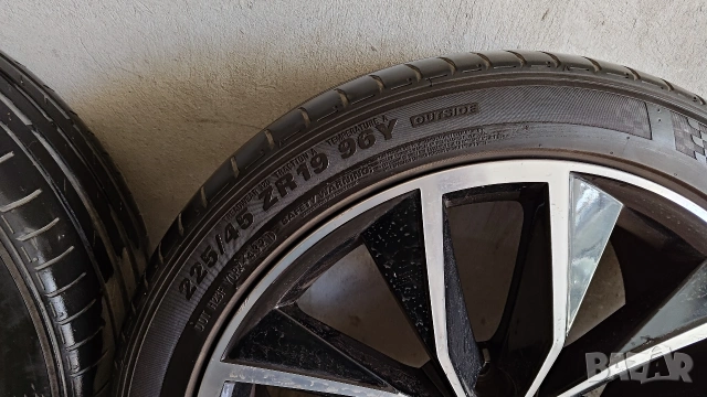 Лети джанти 19 Ronal с летни гуми Kumho 225 45 19 699Евро комплекта, снимка 5 - Гуми и джанти - 54241567