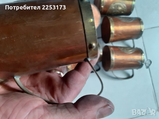 Стари медни чаши лот, снимка 4 - Декорация за дома - 44196291