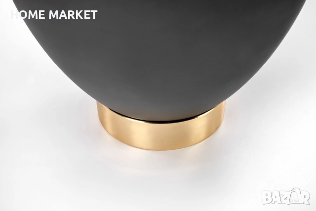 Холна маса CECILIA кръгла бял мрамор/сиво/златно   Материал - керамика/прахово боядисана стомана   , снимка 4 - Маси - 53033977