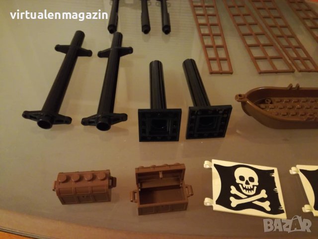Основа и части за кораб Лего пирати 6285 - Black Seas Barracuda - Lego Pirates, снимка 4 - Колекции - 38619796