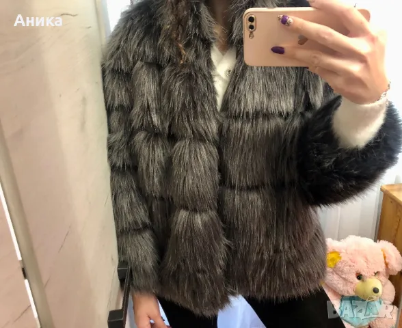 Дамско палто от изкуствен косъм, снимка 6 - Палта, манта - 44732012