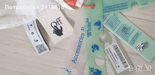 Off White Cotton Dress Italy Womens  Size 36 / S НОВО! ОРИГИНАЛ! Дамска  Рокля!, снимка 9 - Рокли - 53895985