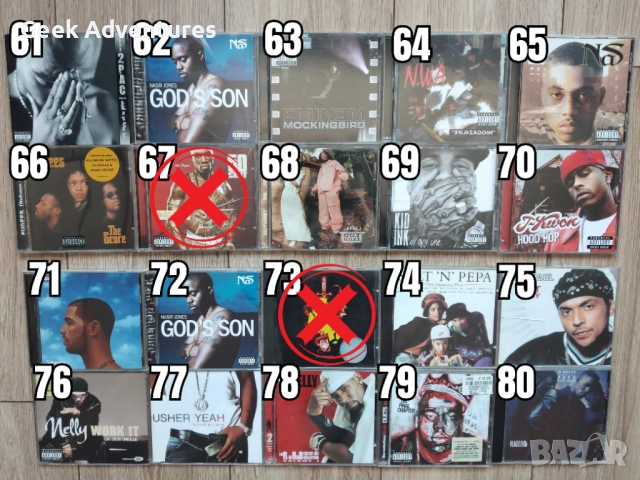 Hip-Hop Rap Music Albums CD's Оригинални Рап Музикални Дискове Хип-Хоп, снимка 5 - CD дискове - 46671250