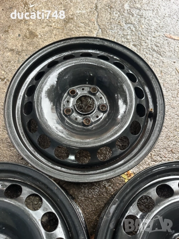 3бр. ОЕМ железни джанти 16" 5х112 - Audi, VW, Seat, Skoda, снимка 4 - Гуми и джанти - 51987048