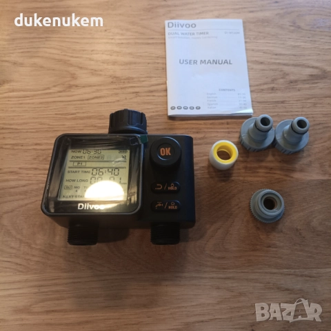 Програматор, таймер за напояване с 2 изхода, 6 независими програми и вграден дъждовен сензор, снимка 6 - Напояване - 52465905