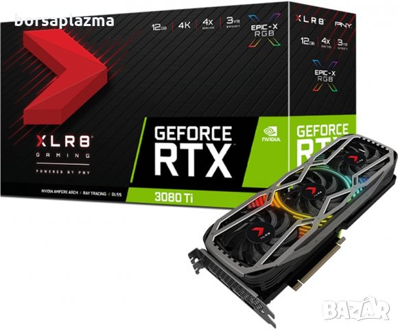 PNY GeForce RTX 3080 Ti XLR8 Gaming Revel EPIC-X RGB, 12288 MB GDDR6X, снимка 1 - Видеокарти - 33914845